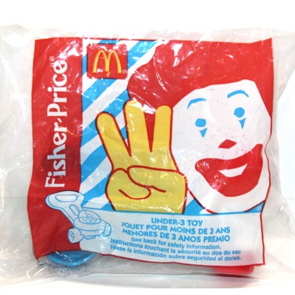 McDonald's Happy Meal Under 3 Toy Fisher Price Popper Push Toy 1996 Vintage - Picture 2 of 3